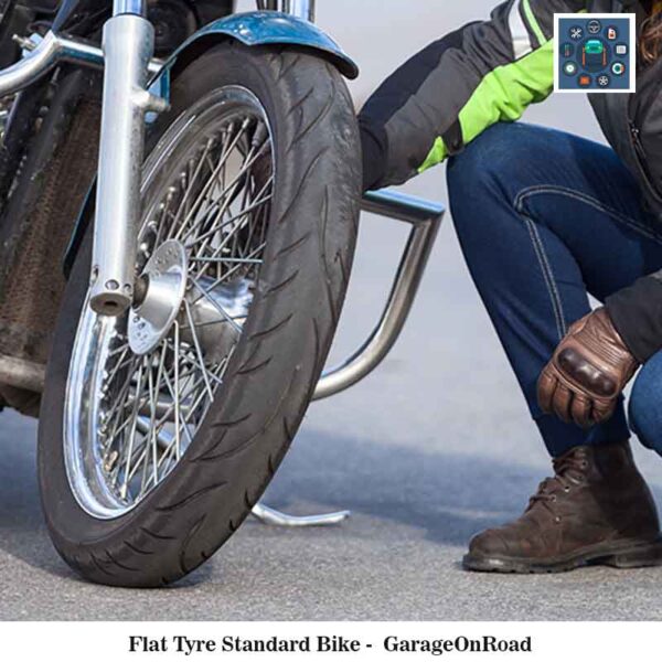 Flat tyre standard bike